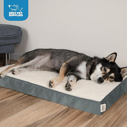 Best Pet Supplies Cute Dog Crate Mat Flat Bed with Waterproof Exterior 30X20X3