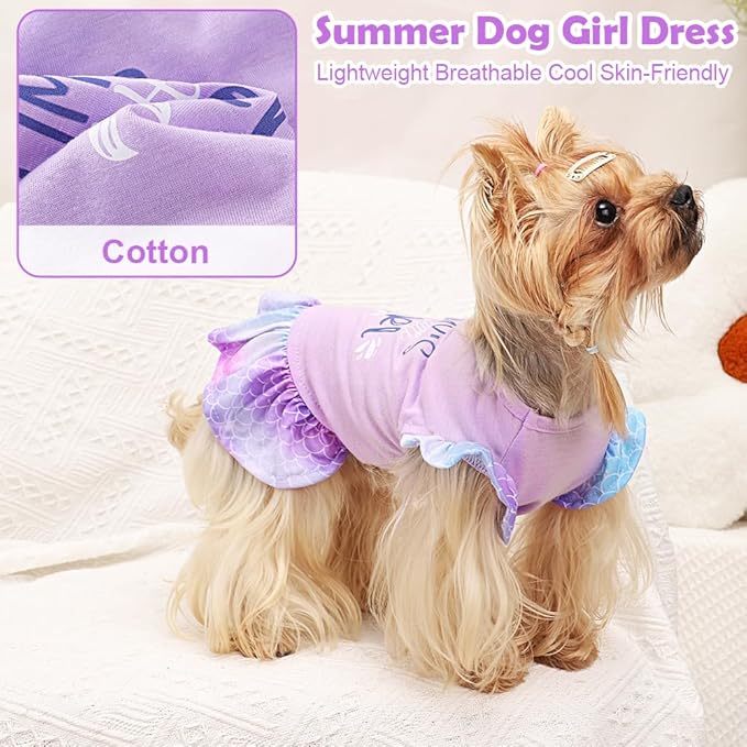 Yikeyo Dog Clothes Girl Dog Dress Small Dogs