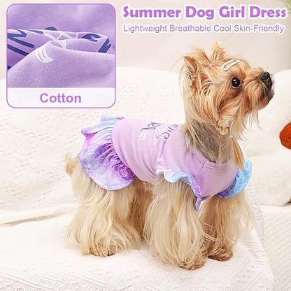 Yikeyo Dog Clothes Girl Dog Dress Small Dogs