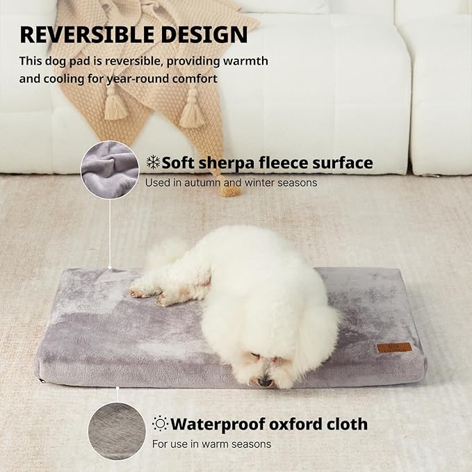 Memory Foam Dog Crate Pad 30-inch Dog