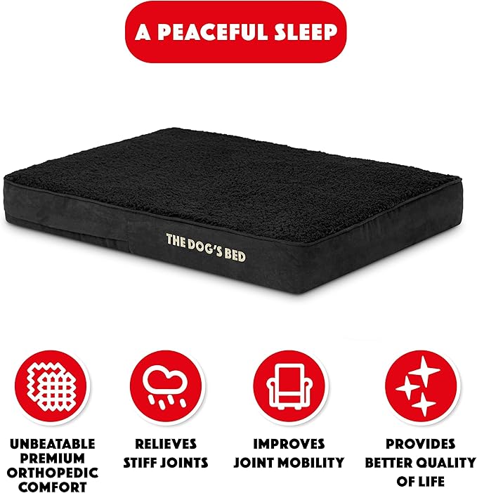 The Dog’s Bed Orthopedic Memory Foam Dog Bed 34x22, Pain