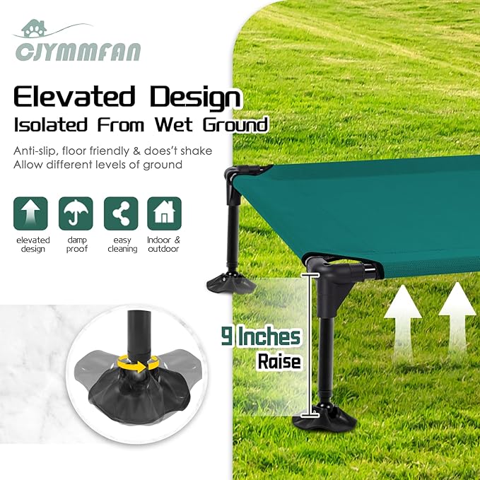 Elevated Dog Bed with 2024 Newest Canopy