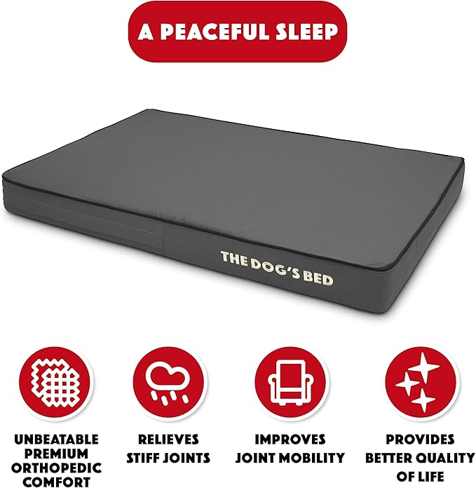 The Dog’s Bed Orthopedic Memory Foam Dog Bed 34x22, Pain