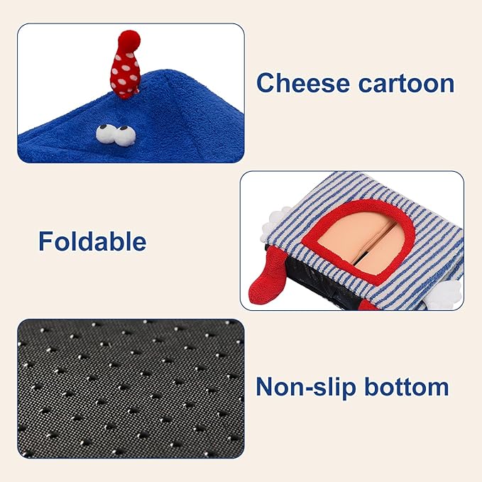 Jiupety Indoor Small Dog House Washable (20"x20"x21.5") Up 25lbs Cat 15lbs Dog,