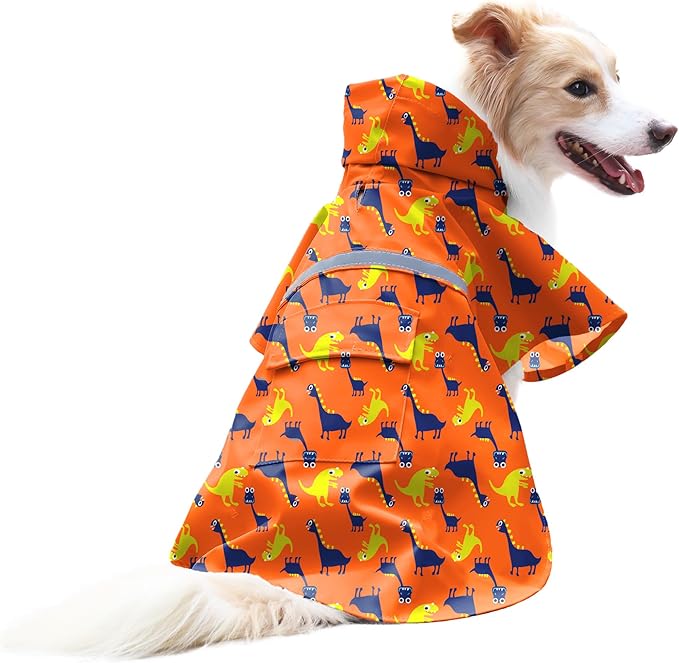 NACOCO Large Dog Raincoat Adjustable