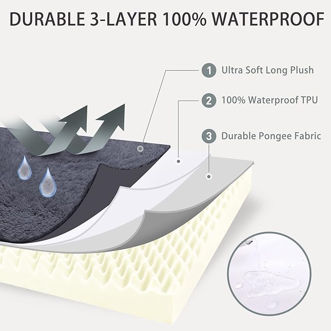 MIHIKK Extra Large Dog Bed 44x32 inch,