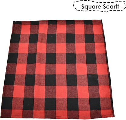 Bubblepup Plaid Dog Bandana 1PC Square