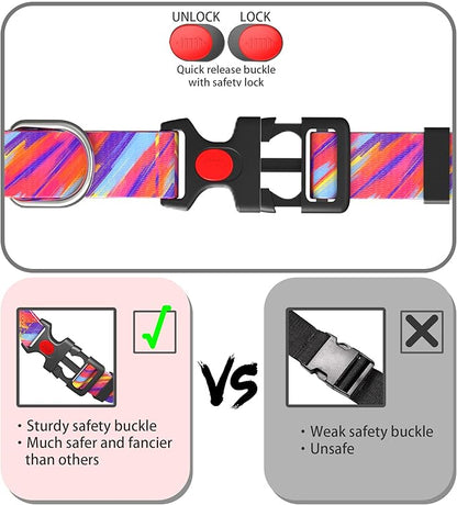 Cute Floral Dog Collar for Small Medium Large Dogs