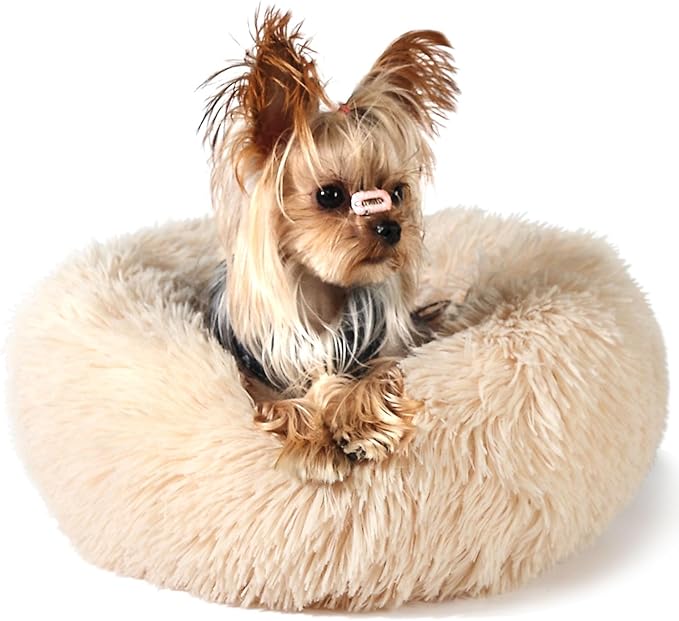 Light Brown Dog Bed Washable 15 inches 5 lbs