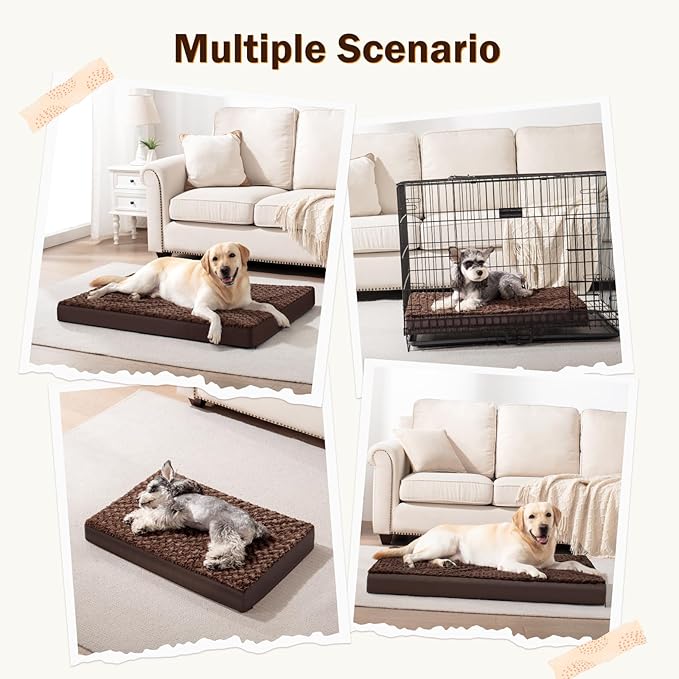 JOEJOY Orthopedic Dog Bed for Large Medium Dogs 36x27 Inch,