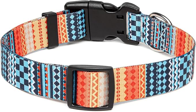 Adjustable Dog Collar with Patterns