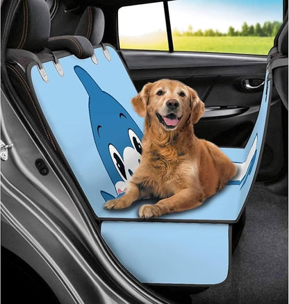 AFPANQZ Cartoon Shark Design Dog Cat Seat Cover