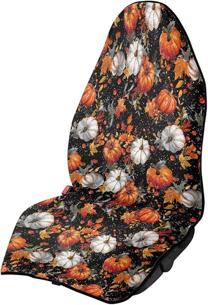 Yewattles Anti Slip Retro Thanksgiving Pumpkins Car Seat
