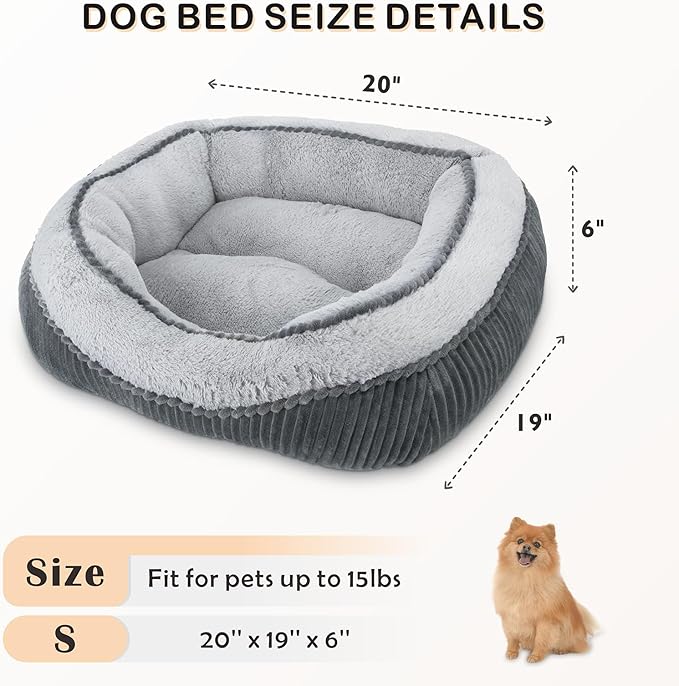 SIWA MARY Dog Beds for Small Medium Large Dogs & Cats. Washable Pet Bed