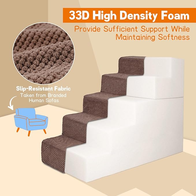 Supet Tall Dog Stairs for Small Medium Large Dogs to Get on Bed
