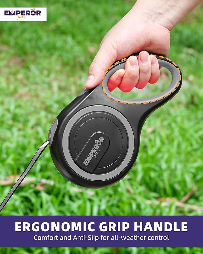 Emperor Pets 26 ft Retractable Dog Leash 110lb, Heavy 26 ft, -GY26