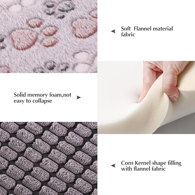 BVAGSS Dog Bed Mat XH079 (36''x23''x1.6'',Grey