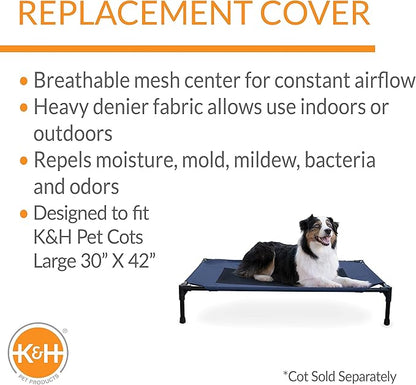 K&H Pet Products Elevated Cooling Outdoor Dog Bed 42 X 30 Inches