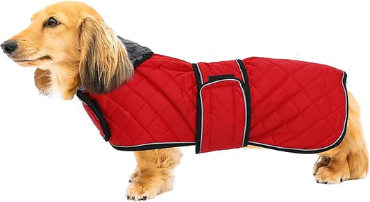 Geyecete Warm Thermal Quilted Dachshund Coat