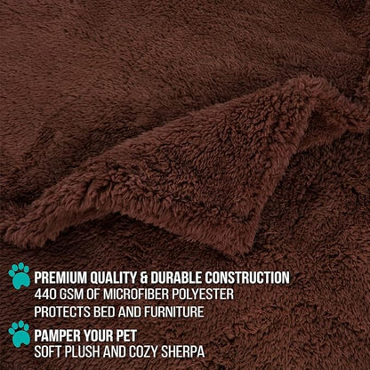 PetAmi Fluffy Waterproof Dog Blanket for Medium Large Dogs 40x60)