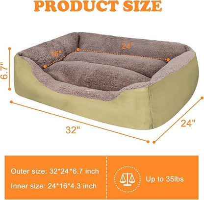 PUPPBUDD Dog Beds for Medium Dogs