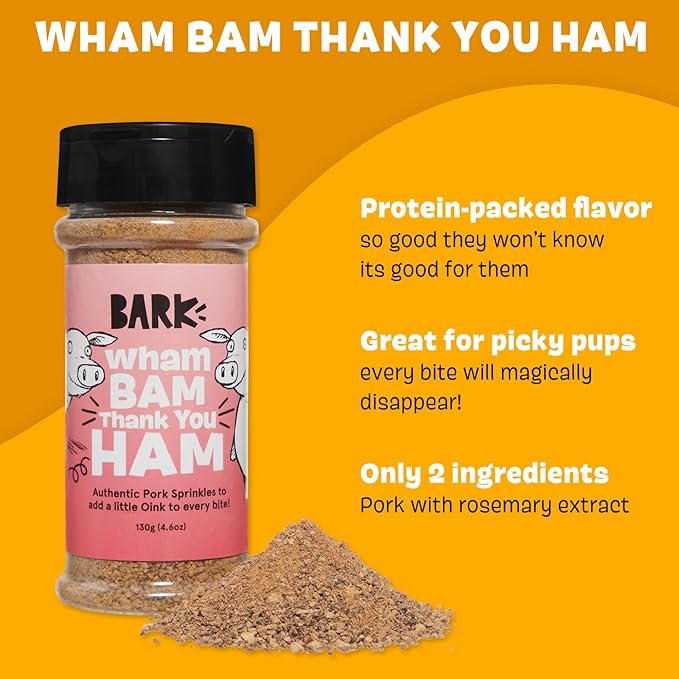 Barkbox – Wham Bam Thank You Ham – Dry Dog Food Toppers with High Protein, Limited Ingredients – Meal Enhancer for Large & Small Breeds – 4.6 Oz