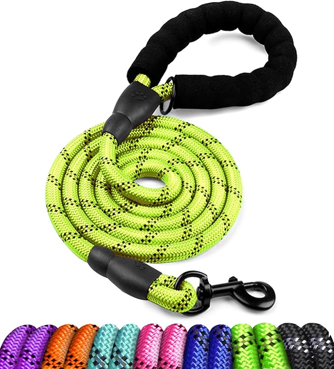 COOYOO Dog Leash 5/6 FT with Comfortable Padded