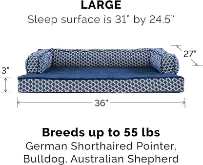 Furhaven Replacement Dog Bed Cover Comfy Couch Plush & Décor Sofa-Style