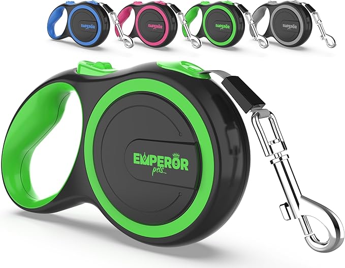 Emperor Pets 26 ft Retractable Dog Leash Large Dogs 110lb, Large 26 ft, -GN26