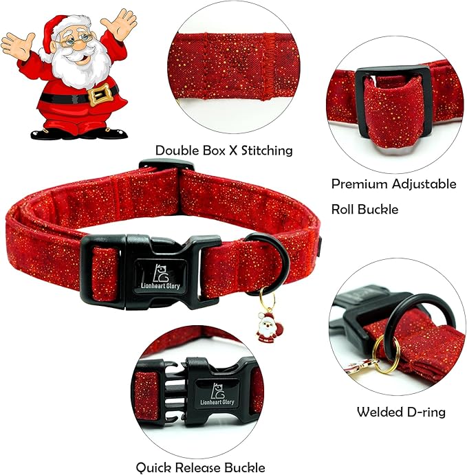 Lionheart glory Christmas Dog Collar