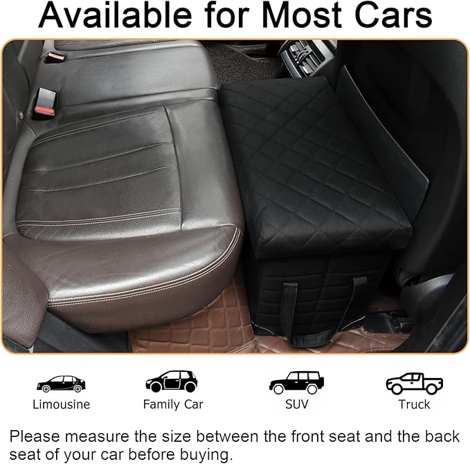 LIONROGE Car Back Seat Extender for Large Dogs up to 200lbs