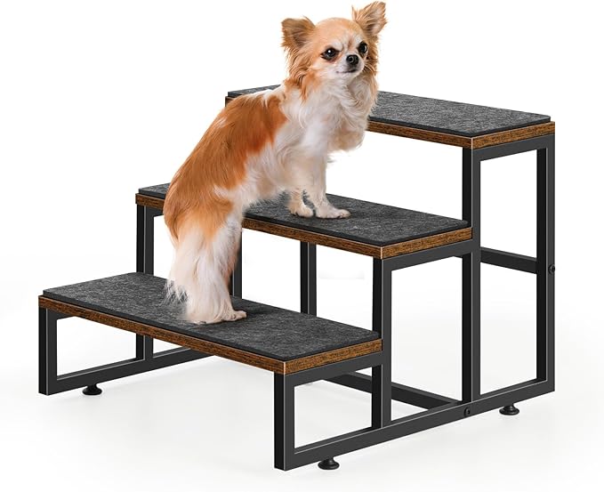 Dog Stairs for Small Dogs 3 Tier, 3 Steps