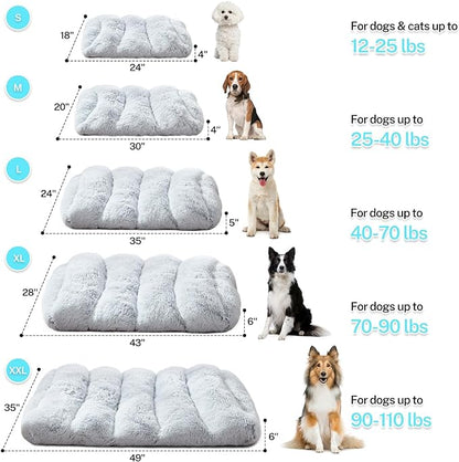 Shredded Memory Foam Fluffy Cat Dog Crate Pad 24"x 18"