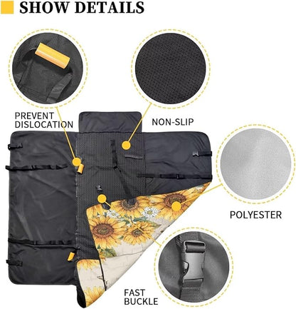 AFPANQZ Sunflower Azolotl Dog Cat Seat Cover