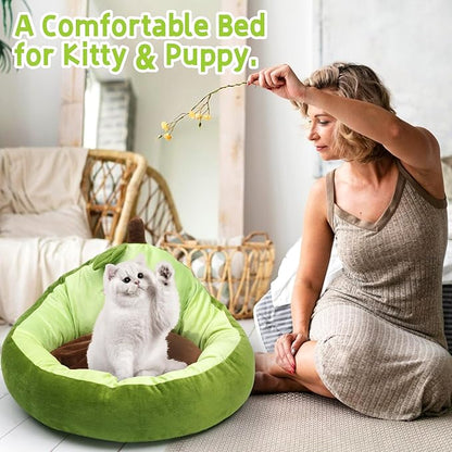 Avocado Calming Dog Bed & Cat Bed