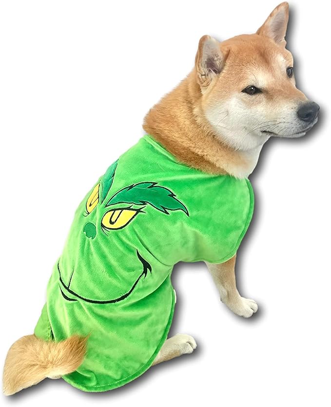 ComfyCamper Green Monster Dog Costume - X Large Medium Small French Lab Shepherd Retriever Cosplay Halloween Costumes, Medium