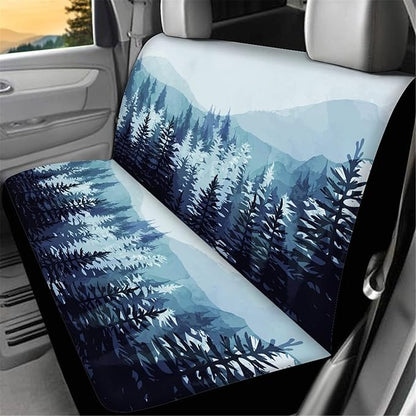AFPANQZ Tree Pattern Car Rear Seat Cover Auto