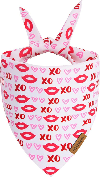 Valentines Day Dog Bandana 2 Pack