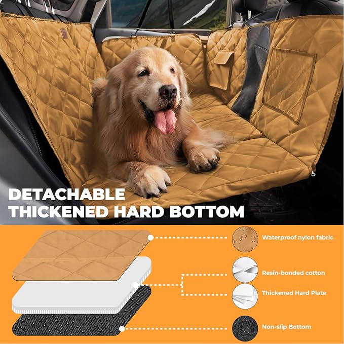 FUNNYFUZZY back seat extender for dogs 100% Waterproof