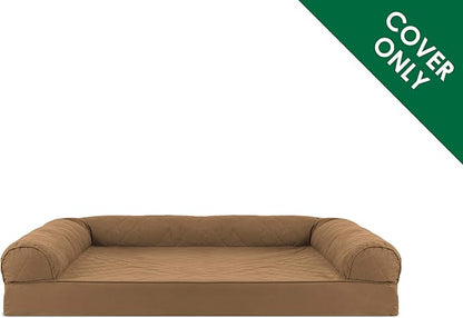 Furhaven Replacement Dog Bed Cover Quilted Sofa-Style