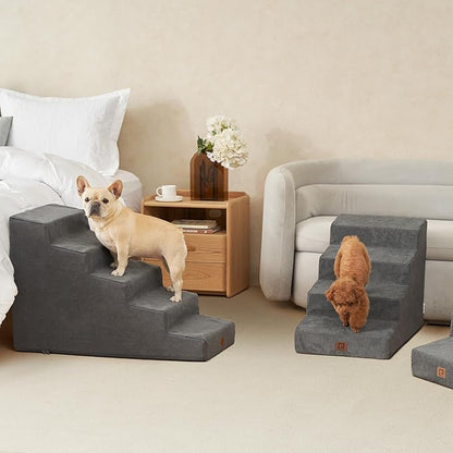 EHEYCIGA Dog Stairs for Small Dog 22.5”H 5-Step Slope