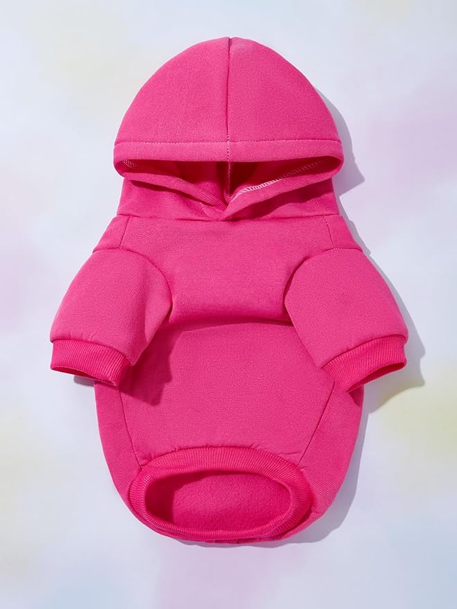 QWINEE Cartoon Bear Print Cat Hoodie Breathable Stretchy