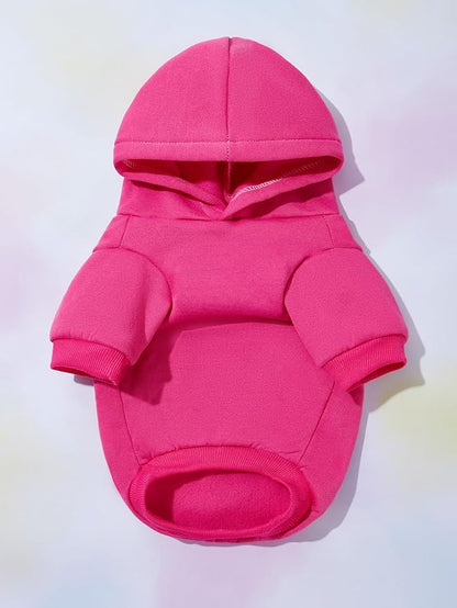 QWINEE Cartoon Bear Print Cat Hoodie Breathable Stretchy