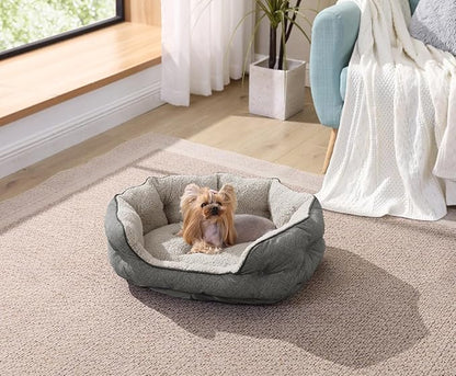 Canine Creations Cozy Pet Bed by Arlee Home & Pet Orthopedic Eco-Friendly Oval Durable Chew Resistant Washable Pet Bed for Medium and Large Large Dogs
