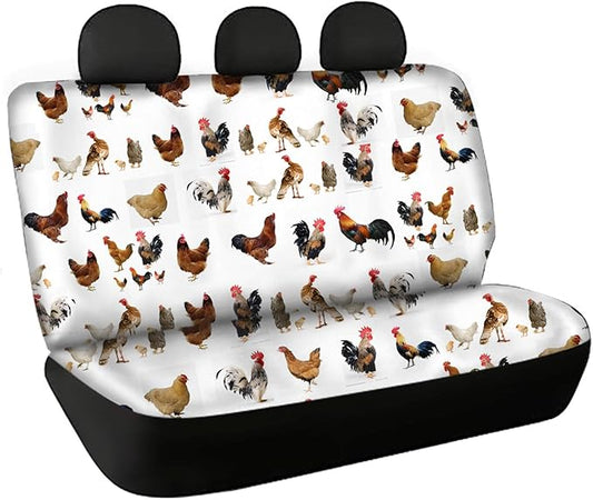 CLOHOMIN Chicken Print Car Seat Cover for Women Men