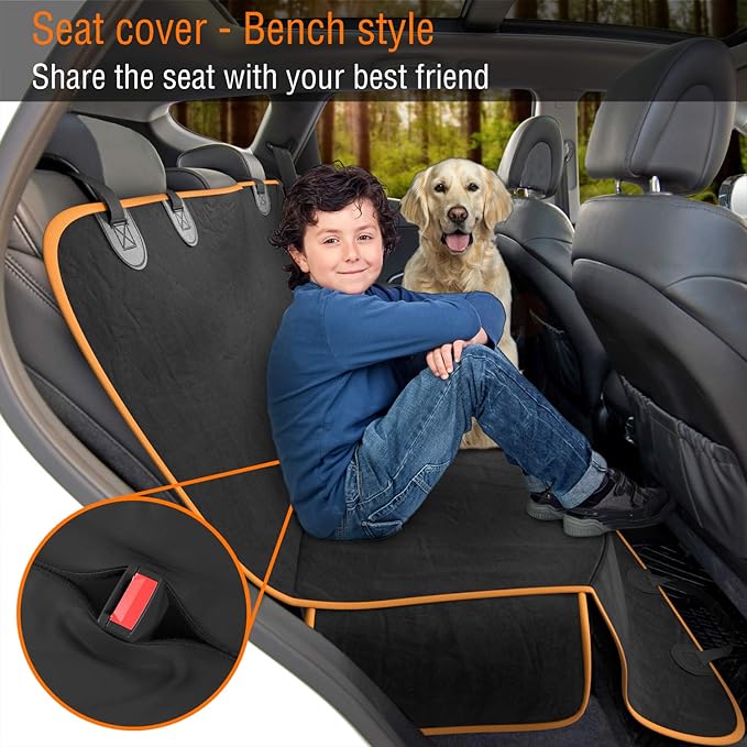 Active Pets Dog Car Seat Cover Car Seat Protector- Dog Seat Cover for Back Seat of SUVs