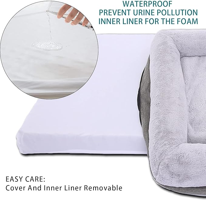 Orthopedic Dog Bed for Large Dogs 36 x 23 Inch,