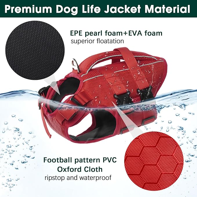 Kuoser Dog Life Jacket High Flotation