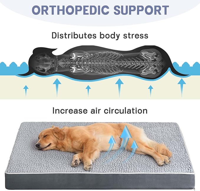 Jumbo Dog Bed Orthopedic 47 inch