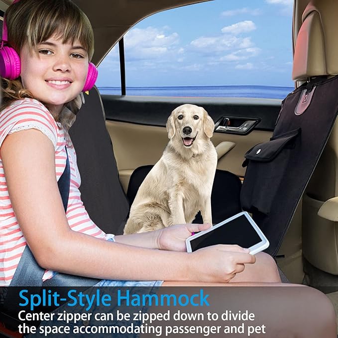 Dog Seat Cover for Back Seat-More Durable Waterproof Backseat Protector